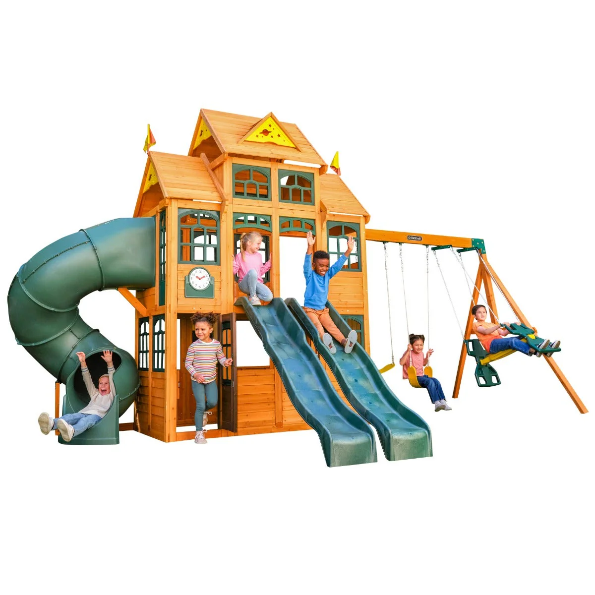 Falcon Ridge Wooden Swing Set / Playset - Installation Available (Assembly) - Image 13