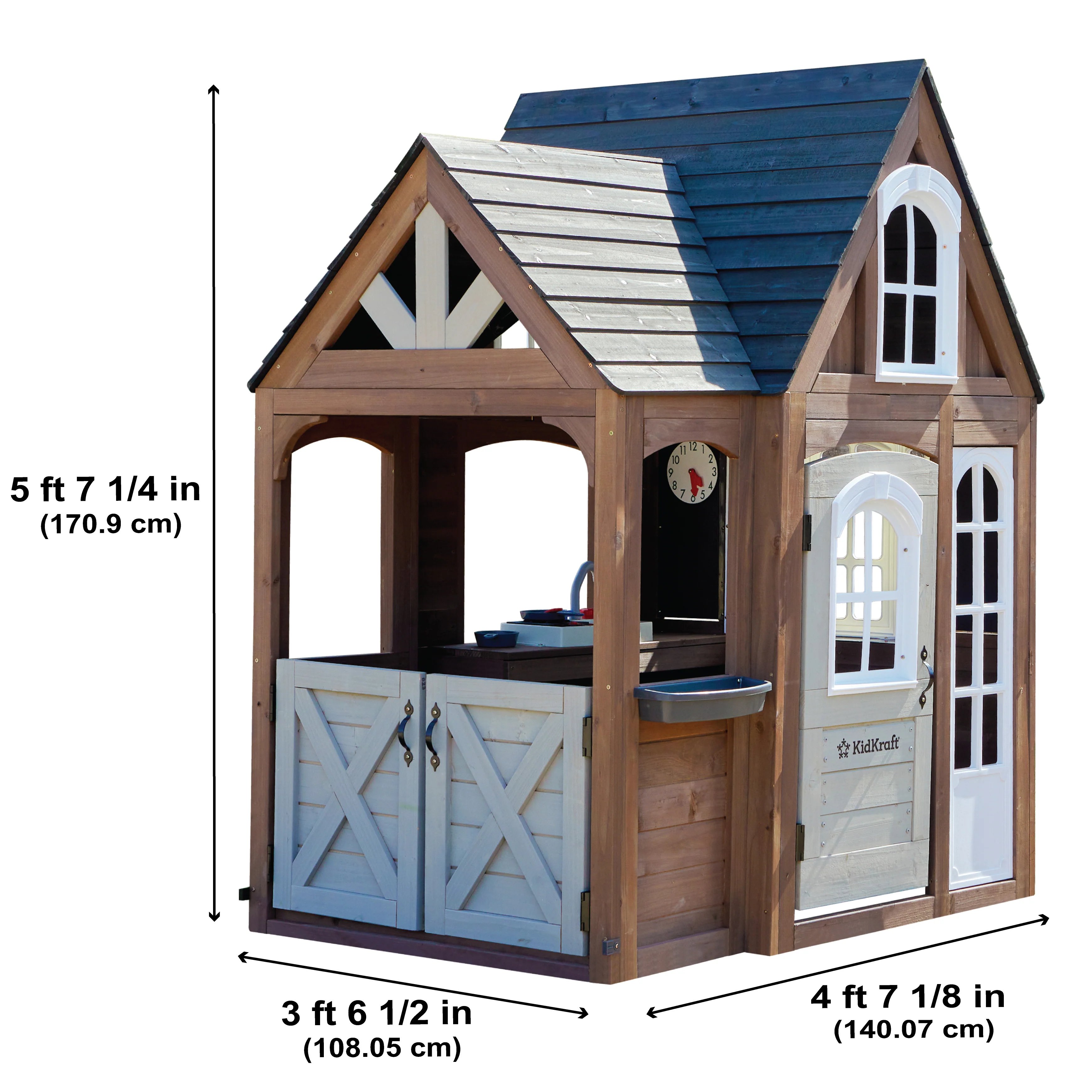 Timberwood Wooden Outdoor Playhouse - Image 8