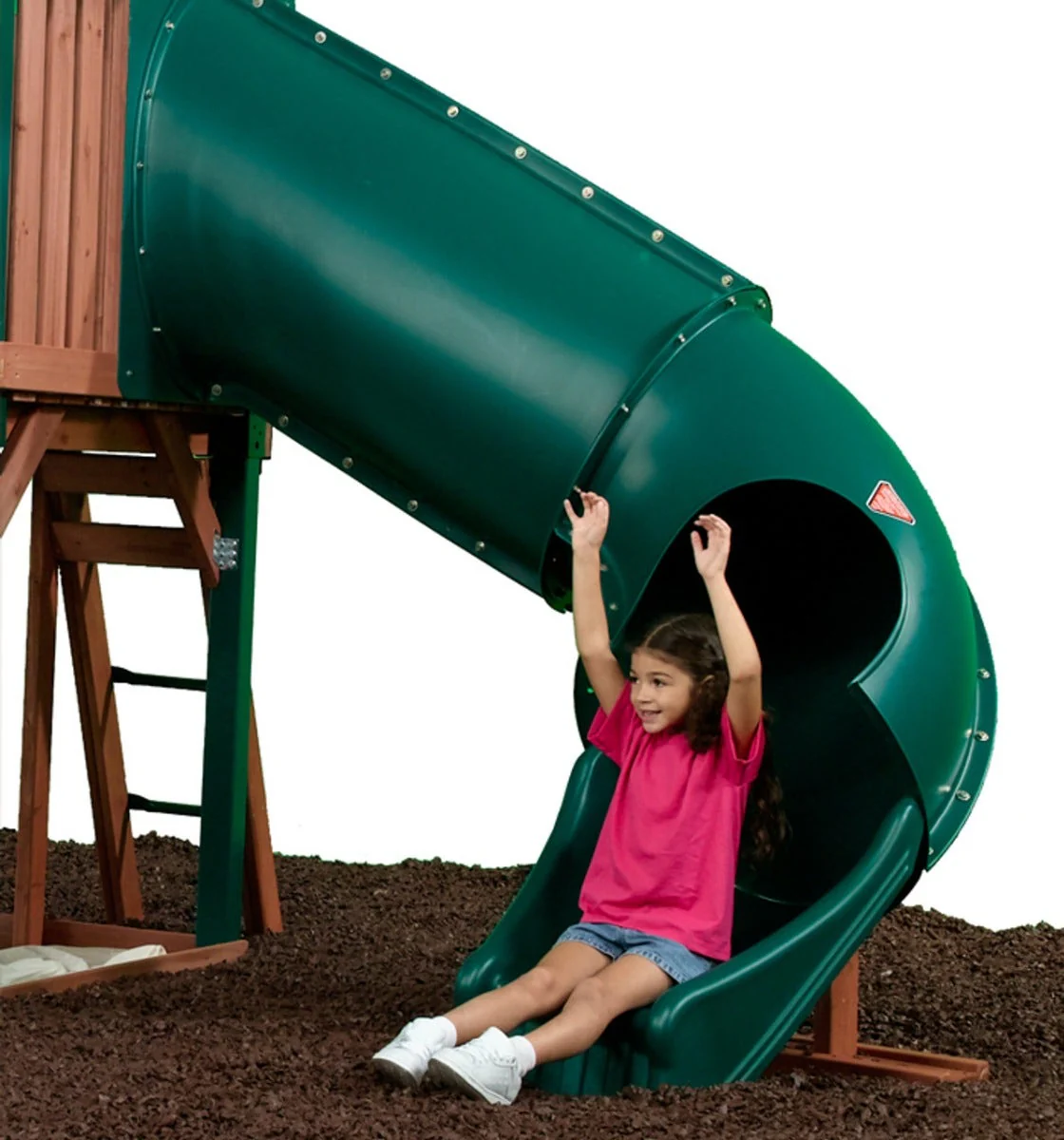 Twister Tube Slide by Swing-N-Slide - 4 ft. - Green